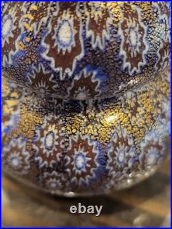 Murano Millefiori Bucella Cristalli Perfume Bottle Italy Vintage 3.75 With Tag Murano Millefiori Bucella Cristalli Perfume Bottle Italy Vintage 3.75 With Tag