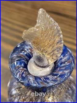 Murano Millefiori Bucella Cristalli Perfume Bottle Italy Vintage 3.75 With Tag Murano Millefiori Bucella Cristalli Perfume Bottle Italy Vintage 3.75 With Tag