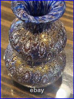 Murano Millefiori Bucella Cristalli Perfume Bottle Italy Vintage 3.75 With Tag Murano Millefiori Bucella Cristalli Perfume Bottle Italy Vintage 3.75 With Tag