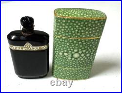 NUIT DE NOEL CARON Extrait Baccarat Perfume Bottle. 63 oz Vintage Case + Box