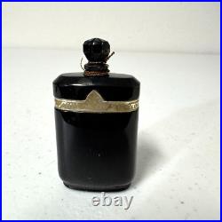 NUIT DE NOEL CARON Extrait Baccarat Perfume Bottle. 63 oz Vintage Case + Box