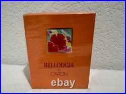 New Caron Bellodgia Parfum 15ml Baccarat Crystal Bottle Vtg 80s. 5 oz SEALED