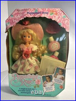 New! Mattel Vintage 1992 Peppermint Rose Doll with Perfume Bottles