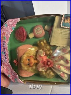New! Mattel Vintage 1992 Peppermint Rose Doll with Perfume Bottles