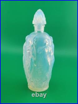 New Vintage Sabino Opalescent Art Glass Perfume Scent Bottle Nudes France