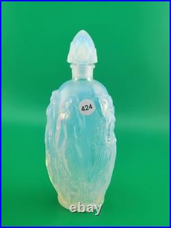 New Vintage Sabino Opalescent Art Glass Perfume Scent Bottle Nudes France
