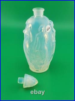 New Vintage Sabino Opalescent Art Glass Perfume Scent Bottle Nudes France