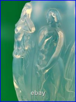New Vintage Sabino Opalescent Art Glass Perfume Scent Bottle Nudes France