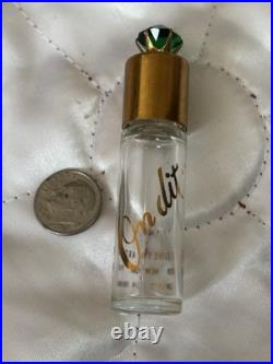 ON DIT Elizabeth Arden Green Jeweled Perfume Bottle- Very Rare- Empty, Vintage