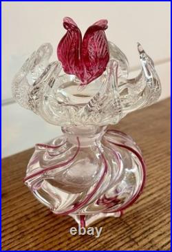 PAIRPOINT-Gunderson MCM Flower Perfume Bottle-Made for Irving W. Rice & Co. 1955
