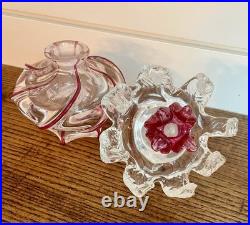 PAIRPOINT-Gunderson MCM Flower Perfume Bottle-Made for Irving W. Rice & Co. 1955