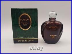 POISON by Christian Dior Perfume 50 Ml EDT Splash for Women Vintage DISCONTINUED