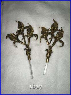 Pair Vintage Beveled Glass French Ornolu Filigree 12Perfume Bottles Rococo Pair Vintage Beveled Glass French Ornolu Filigree 12Perfume Bottles Rococo