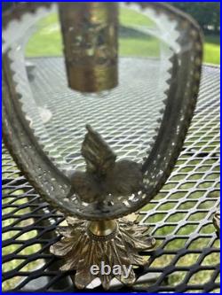 Pair Vintage Beveled Glass Italian Ornolu Filigree 12Perfume Bottles Rococo Pair Vintage Beveled Glass Italian Ornolu Filigree 12Perfume Bottles Rococo