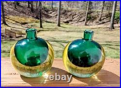Pair of Vintage Murano Cenedese Perfume Bottles / Vase MCM, 1960s