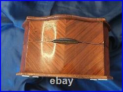 Palais Royal French Kingwood Three Scent Perfume Bottle Casket 19th Century
