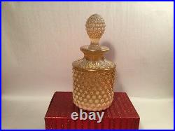 Perfume Bottle Large Vintage Hobnail & Enameled Crystal Perfume Bottle