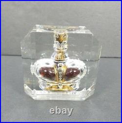 Perfume Bottle Prince Matchabelli Crown Jewel Lucite Case 1940s 1 OZ Full Vtg