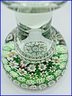 Perthshire Millefiori Art Glass Paperweight Perfume Bottle, Crieff Scotland VTG