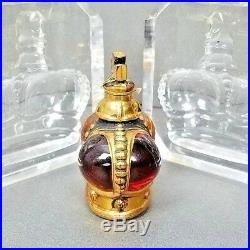 Prince Matchabelli Perfume Crown Jewel Lucite Case Bottle 1940s 1 OZ Full Vtg
