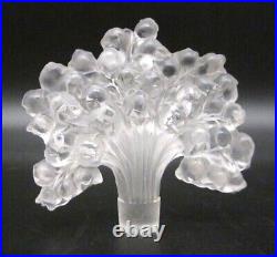 RARE 1930s LALIQUE French Glass Crystal MUGUET Stopper ONLY for Perfume Bottle