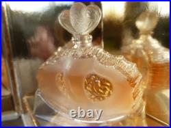 RARE Lot 3 Vintage Sampler LALIQUE Crystal Perfume Parfum Bottle In Original Box