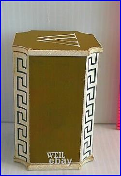 RARE VINTAGE WEIL CASSANDRA PARIS CO BOTTLE COLUMN DESIGN with ORIGINAL BOX