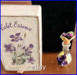 RARE Vintage 1930 Elizabeth Arden Violet Essence Perfume Bottle Box Extra Bottle