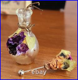 RARE Vintage 1930 Elizabeth Arden Violet Essence Perfume Bottle Box Extra Bottle