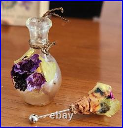 RARE Vintage 1930 Elizabeth Arden Violet Essence Perfume Bottle Box Extra Bottle