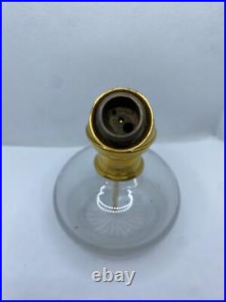 RARE Vintage Antique Guerlain Perfume Atomizer For Hair Clear Glass Bottle Gold