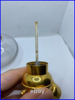 RARE Vintage Antique Guerlain Perfume Atomizer For Hair Clear Glass Bottle Gold
