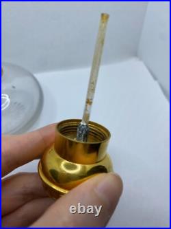 RARE Vintage Antique Guerlain Perfume Atomizer For Hair Clear Glass Bottle Gold