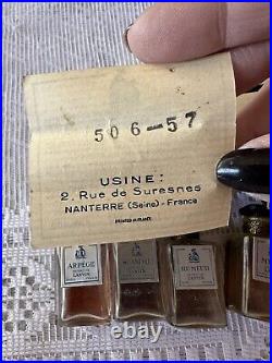 RARE Vintage Antique Lanvin Parfum Perfume Bottle Set Of 4 With Box France 1930s