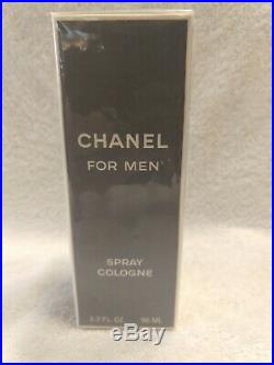 RARE Vintage CHANEL For Men Spray Cologne 3.2Oz/96ml Bottle Men's Fragrance NIB