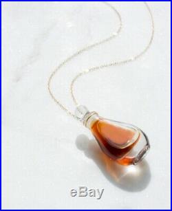 RARE Vintage Elsa Peretti for Halston Perfume Bottle Necklace Sterling Silver