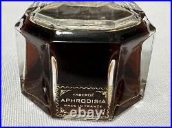 RARE Vintage Faberge Aphrodisia Perfume in Faberge Crystal Bottle Made in France