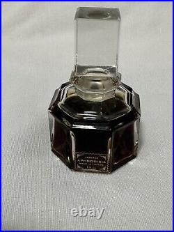 RARE Vintage Faberge Aphrodisia Perfume in Faberge Crystal Bottle Made in France