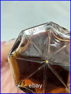 RARE Vintage Faberge Aphrodisia Perfume in Faberge Crystal Bottle Made in France