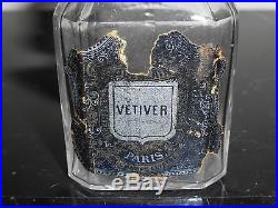RARE Vintage Guerlain Vetiver Depose Perfume Bottle 3.5 Tall
