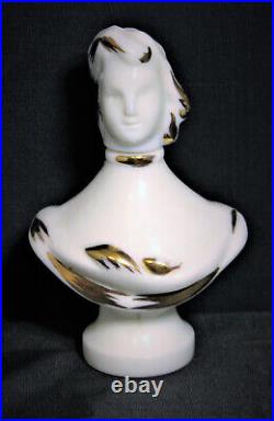 RARE Vintage ORCEL ORSEL Coup de Chapeau FRENCH Art Glass Opaque Parfum Bottle