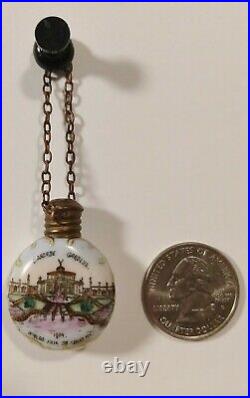 RARE! Vintage St. Louis World's Fair 1904 Perfume Bottle Cascade Gardens Scent