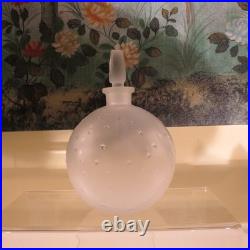 Rare! 2 Vintage Lalique Frosted Worth Je Reviens Perfume Bottles Made France