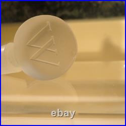 Rare! 2 Vintage Lalique Frosted Worth Je Reviens Perfume Bottles Made France