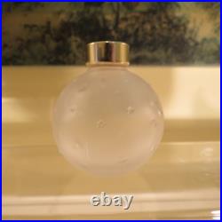 Rare! 2 Vintage Lalique Frosted Worth Je Reviens Perfume Bottles Made France