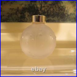 Rare! 2 Vintage Lalique Frosted Worth Je Reviens Perfume Bottles Made France
