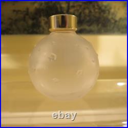 Rare! 2 Vintage Lalique Frosted Worth Je Reviens Perfume Bottles Made France