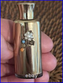 Rare 5 VTG Mini Perfume Bottles Lelu/Ciro-Paris Dralle-Germany Palmyra Loral-Eng