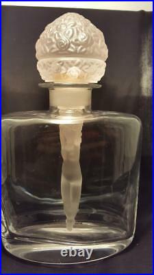 Rare! Huge 4lbs Antique HOFFMAN Nude Stopper Perfume Bottle Original Not a Repro