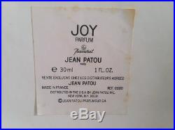 Rare No Opened Joy Jean Patou Baccarat Crystal Vtg Perfume Bottle